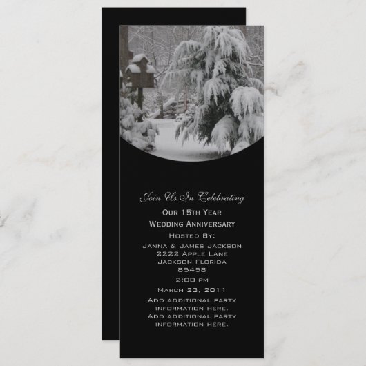 Uitnodiging winterpartij (Voorkant / Achterkant)