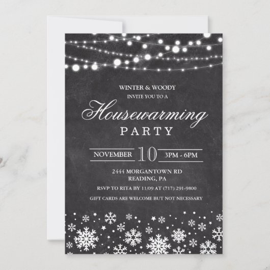 Uitnodiging winterpartij (Voorkant)