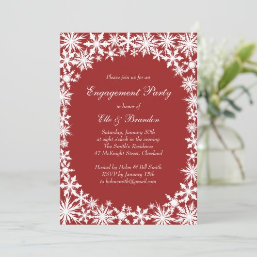 Uitnodiging winterpartij (Staand voorkant)