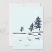 Uitnodiging winterpartij Snowman (Achterkant)