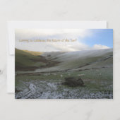 Uitnodiging winterpartij Welsh Mountains Winter So (Voorkant)