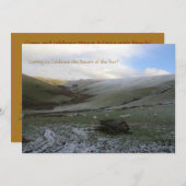 Uitnodiging winterpartij Welsh Mountains Winter So (Voorkant / Achterkant)