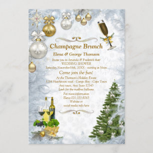 Uitnodiging Witte Kerst Trouwdouche
