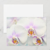 Uitnodiging Witte Orchideeën (Voorkant / Achterkant)