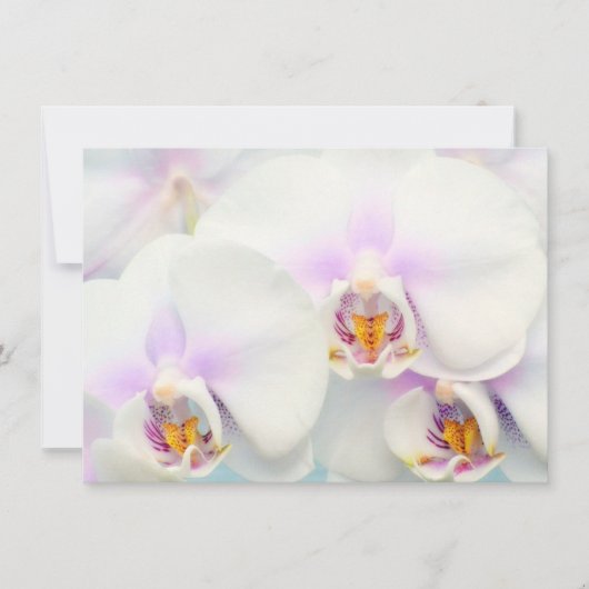 Uitnodiging Witte Orchideeën (Voorkant)
