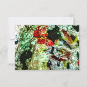 Uitnodiging witte textuur abstract gerecycled plas (Voorkant)