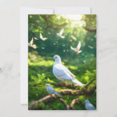 Uitnodiging Witte Vogels in het Groene Woud (Voorkant)