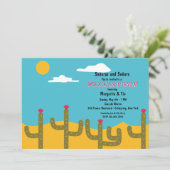 Uitnodiging woestijnlandschap (Staand voorkant)