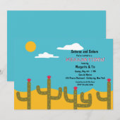 Uitnodiging woestijnlandschap (Voorkant / Achterkant)