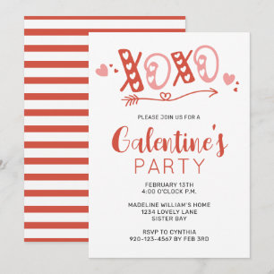 Uitnodiging XOXO Galentine's Day Party