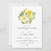 Uitnodiging Yellow Rose Retirement Party (Voorkant)