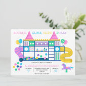 Uitnodiging Zachte Speel Bounce Jungle Gym Uitnodi (Staand voorkant)