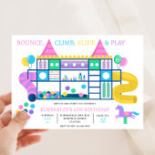 Uitnodiging Zachte Speelstuiter Jungle Gym Uitnodi