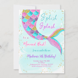 Uitnodiging Zeemeermin Onder De Zee