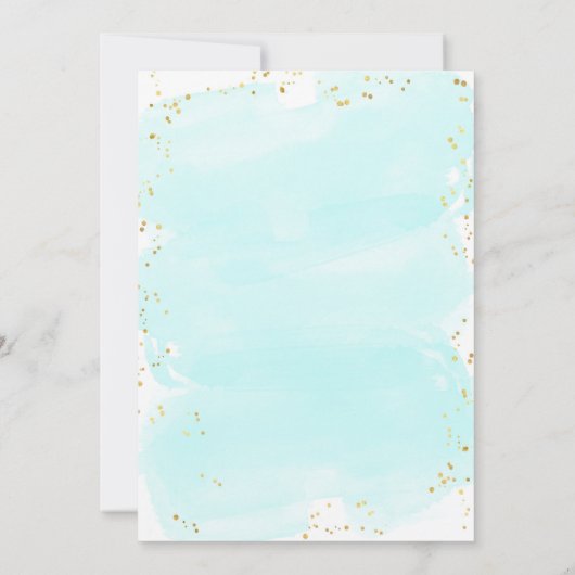 Uitnodiging Zeemeermin Onder De Zee (Achterkant)