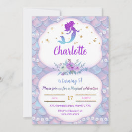 Uitnodiging zeemeermin onder de zee