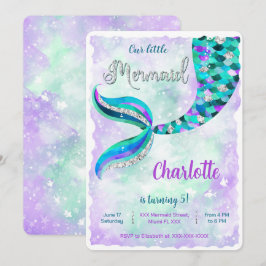 Uitnodiging zeemeermin onder zee