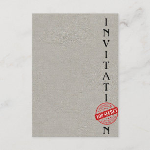 Uitnodiging Zeer geheim Collectief