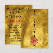 Uitnodiging Zeer geheim Gentlemen Corporate (Voorkant / Achterkant)