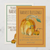 Uitnodiging: Zegen voor de Pompenoogst Kaart (Voorkant / Achterkant)
