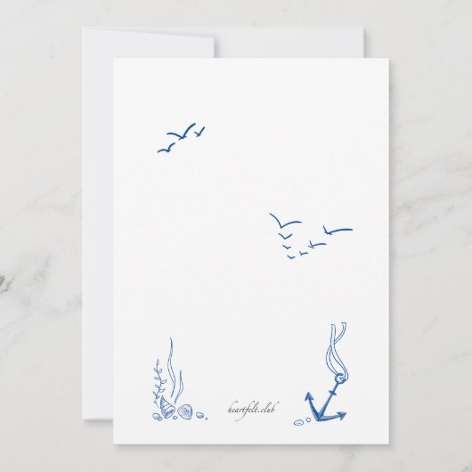 Uitnodiging zeilschip (Achterkant)