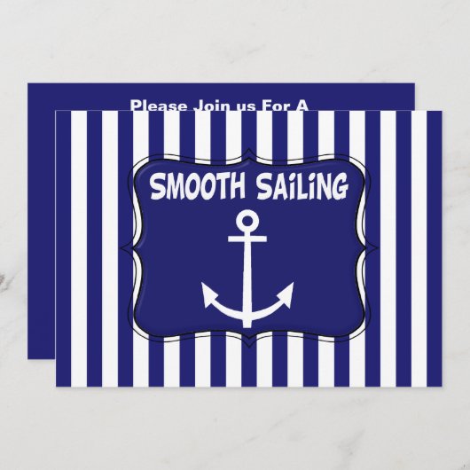 Uitnodiging zeilverjaardag (Voorkant / Achterkant)