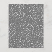 Uitnodiging zilveren bruiloft 25e verjaardag zilve (Achterkant)