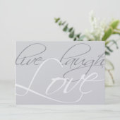 Uitnodiging zilveren huwelijksjubileum (Staand voorkant)