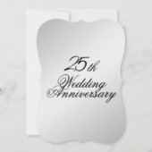 Uitnodiging zilveren huwelijksjubileum (Voorkant)