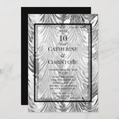 Uitnodiging zilveren jubileumfeest (Voorkant / Achterkant)