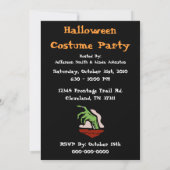 Uitnodiging Zombie Halloween Party (Achterkant)