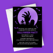 Uitnodiging Zombie Halloween Party