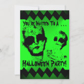 Uitnodiging Zombie Halloween Party (Voorkant)