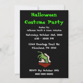 Uitnodiging Zombie Halloween Party (Achterkant)