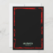 Uitnodiging Zombie Hand Halloween Party (Achterkant)