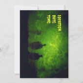 Uitnodiging Zombie Thema Feest (Achterkant)