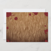 Uitnodiging Zombie Virus Halloween Party (Achterkant)