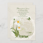 Uitnodiging zomerbloemen (Voorkant / Achterkant)