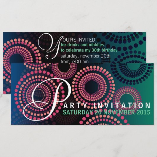 Uitnodiging zomernachtingen vuurwerk (Voorkant / Achterkant)