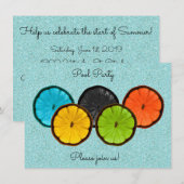 Uitnodiging zomerpool (Voorkant / Achterkant)