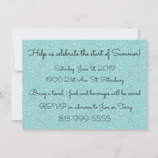 Uitnodiging zomerpool (Achterkant)