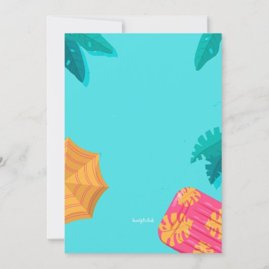 Uitnodiging zomerpool (Achterkant)