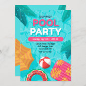 Uitnodiging zomerpool (Voorkant / Achterkant)