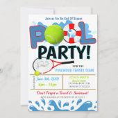 Uitnodiging zomerpool Tennis (Voorkant)