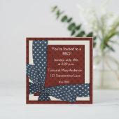 Uitnodiging zomersterren (Staand voorkant)