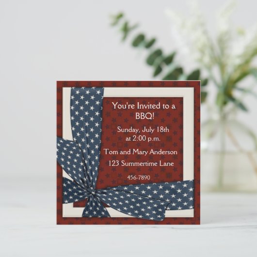 Uitnodiging zomersterren (Staand voorkant)