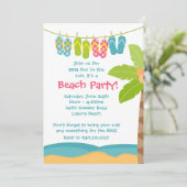 Uitnodiging zomervakantie (Staand voorkant)