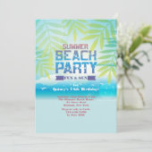 Uitnodiging zomervakantie (Staand voorkant)