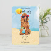 Uitnodiging zomervakantie (Staand voorkant)