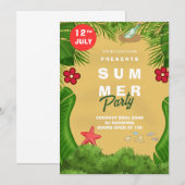 Uitnodiging zomervakantie (Voorkant / Achterkant)